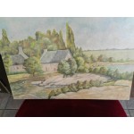Средна картина масло на фазер Испания - 3824